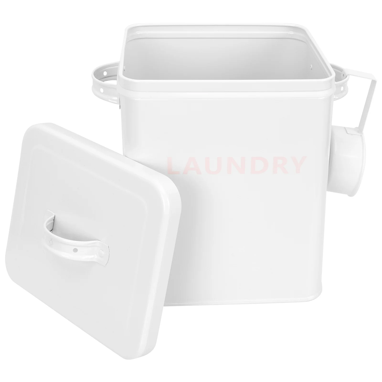 

Iron Sheet Laundry Detergent Holder Canister Laundry Condensate Beads Bucket
