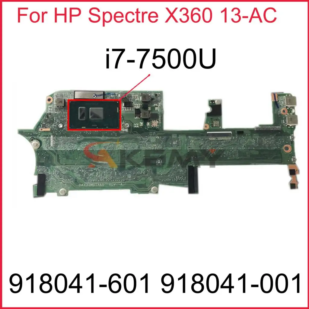 Материнская плата DAX31MB1AA0 для HP Spectre x360 13-AC материнская ноутбука системная