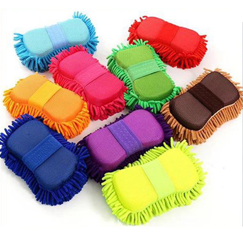 

Car Cleaning Brush Cleaner Tools Microfiber Super Clean Car Windows Cleaning Sponge Product Cloth Towel Wash Gloves Auto Washer
