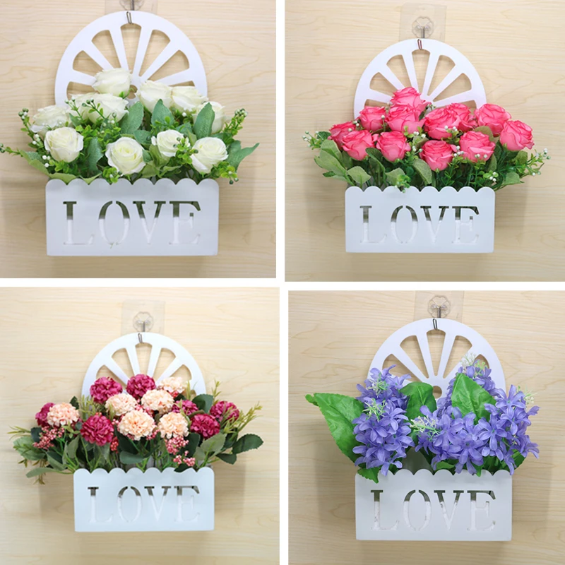 

Wall Hanging Flower Basket Home Decoration Artificial Flower Bedroom Living Room Wall Dining Room Wall Pendant Ornaments