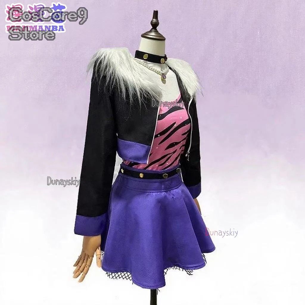 Фото Monster Clawdeen Wolf Hig Косплей Костюм Ролевая игра Верхнее пальто Юбка Костюм Высококачественный термостойкий Хэллоуин Карнавал π로 의상 №4