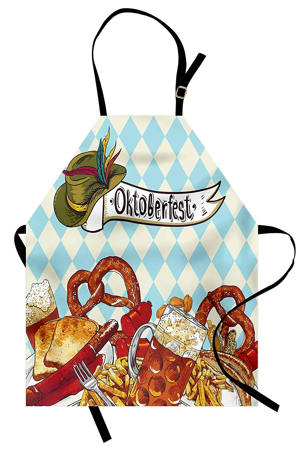 

Oktoberfest фартук хлеб крендель карнавал вечеринки Германия костюм веселый фестиваль женщины дети приготовления выпечки Кухня нагрудник