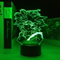 killua acrylic 3d lamp for bedroom decor nightlight birthday gift led night light anime hunter x hunter dropshipping best deal