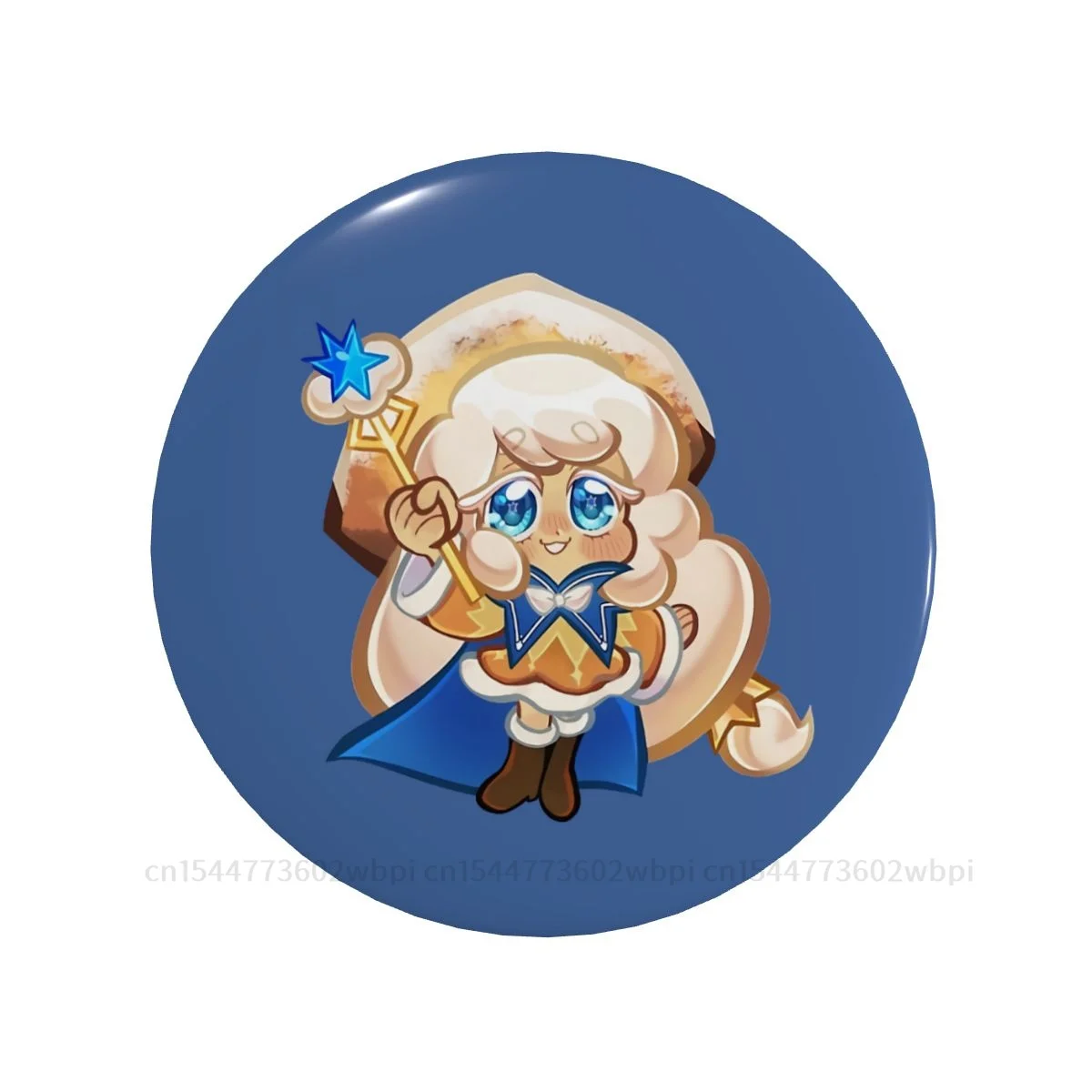 

Cream Puff Badge Cookie Run Game Metal Brooch Funny Soft Button Pin Lover Creative Gift Collar Decor Customizable