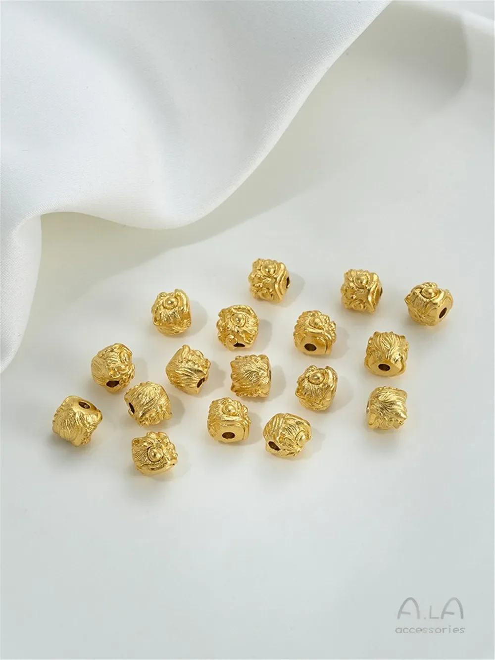 Песочное золото бусина-прокладка медная прокладка для монет цилиндрические