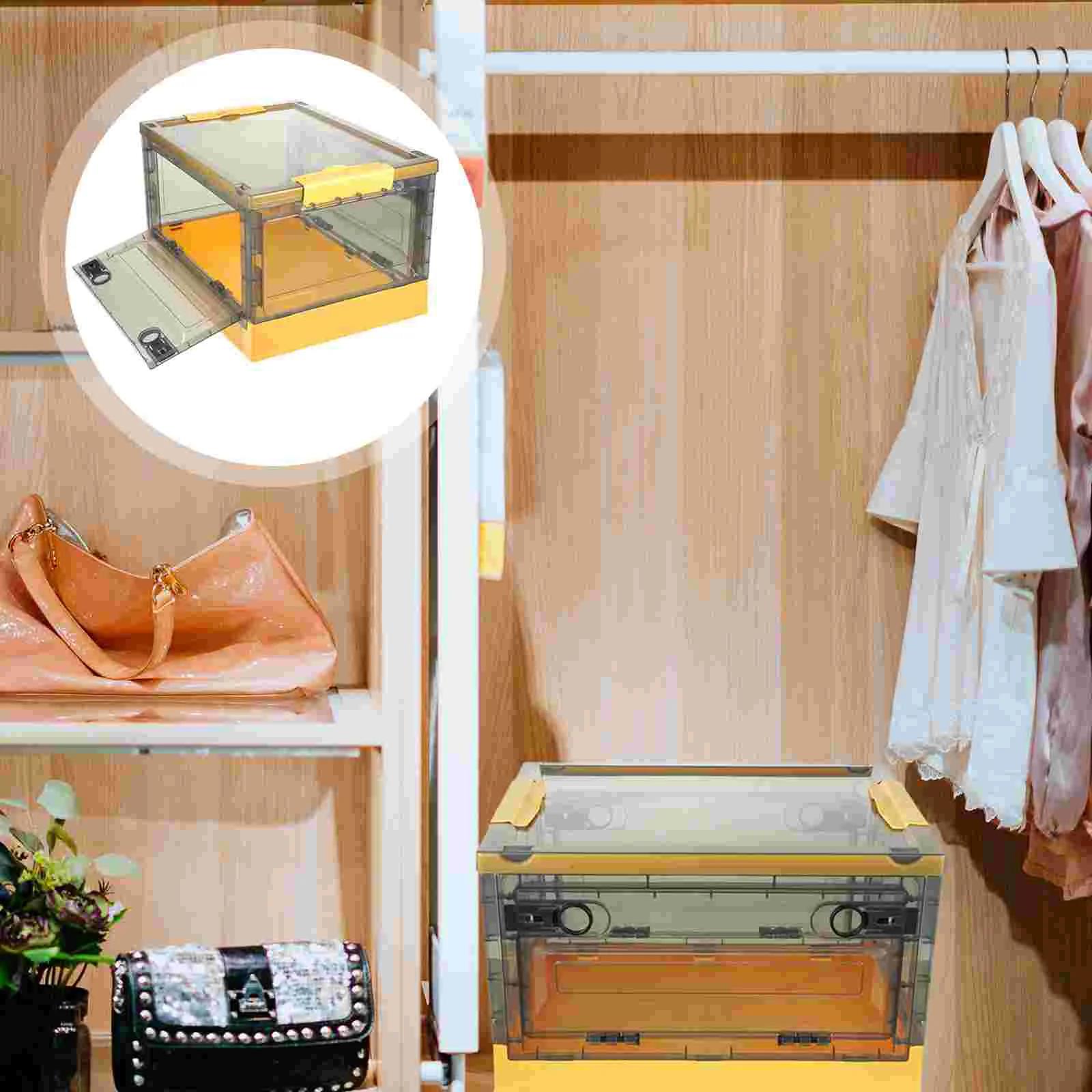 

Transparent Bedroom Sundries Container Tabletop Storage Rack Home Case Books Plastic Containers Organizing Makeup Pp
