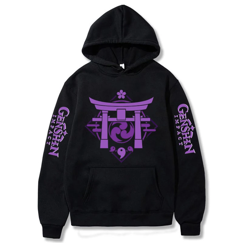 

Harajuku Game Genshin Impact Hoodies Funny Manga Winter Casual Hip Hop genshin account Streetwear Oversized Women's Sweatshirt