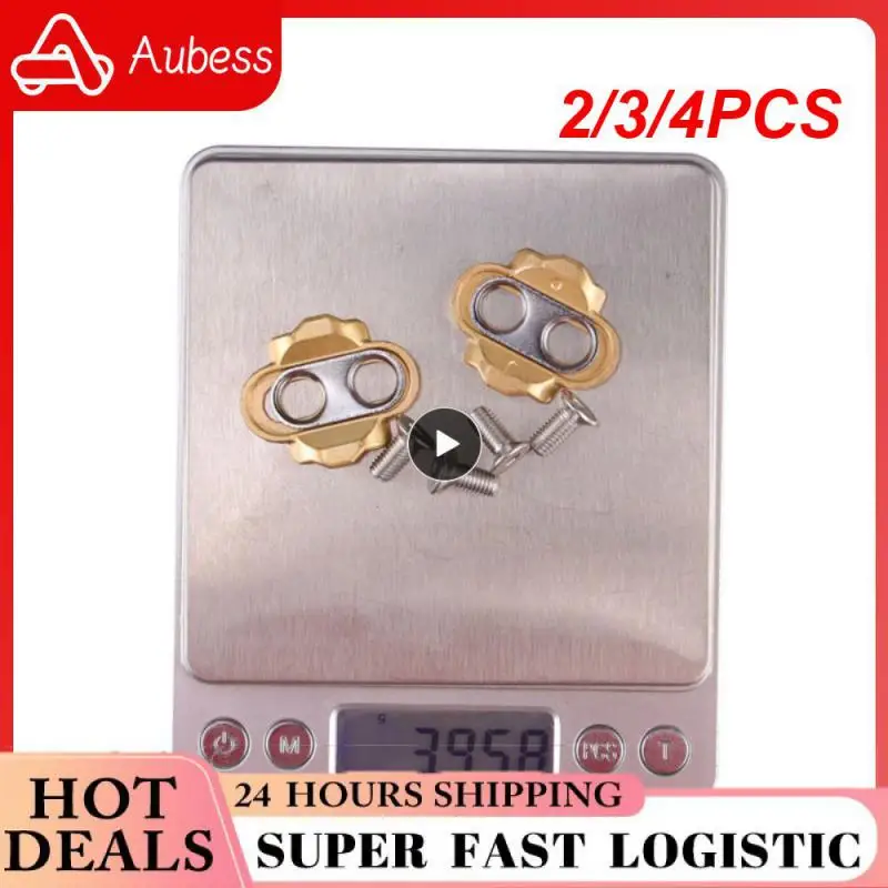 

2/3/4PCS Bicycle Lock Pedal Adapter Converter No Clip Pedal Pedal Egg Beater Cleat Lock Shoe Accessories Mountain