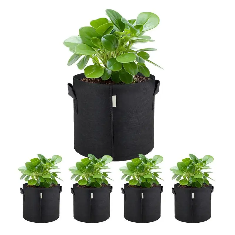 

Fabric Grow Bags Potato Grow Bags Planter Growing Pot Nonwoven Fabric Garden Potato Pot With Handles For Outdoor Garden Supplies