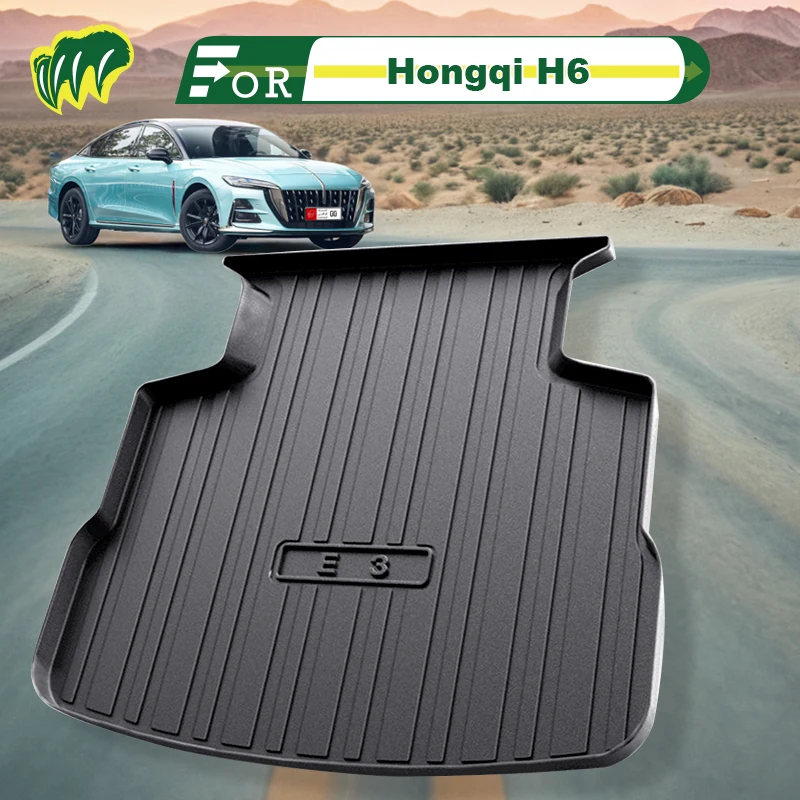 Коврик для багажника Hongqi H6 2023 TPE под заказ всесезонный черный коврик груза в форме