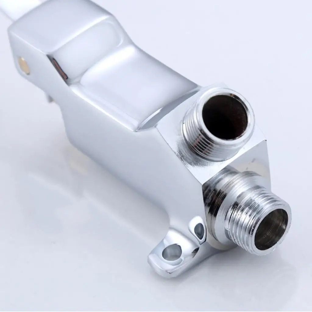 

Single Foot Pedal Water Valve Copper Bathroom Faucet for Basin Water Tap