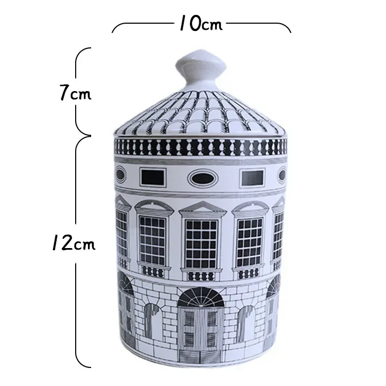 

Черно-белая керамическая банка для хранения