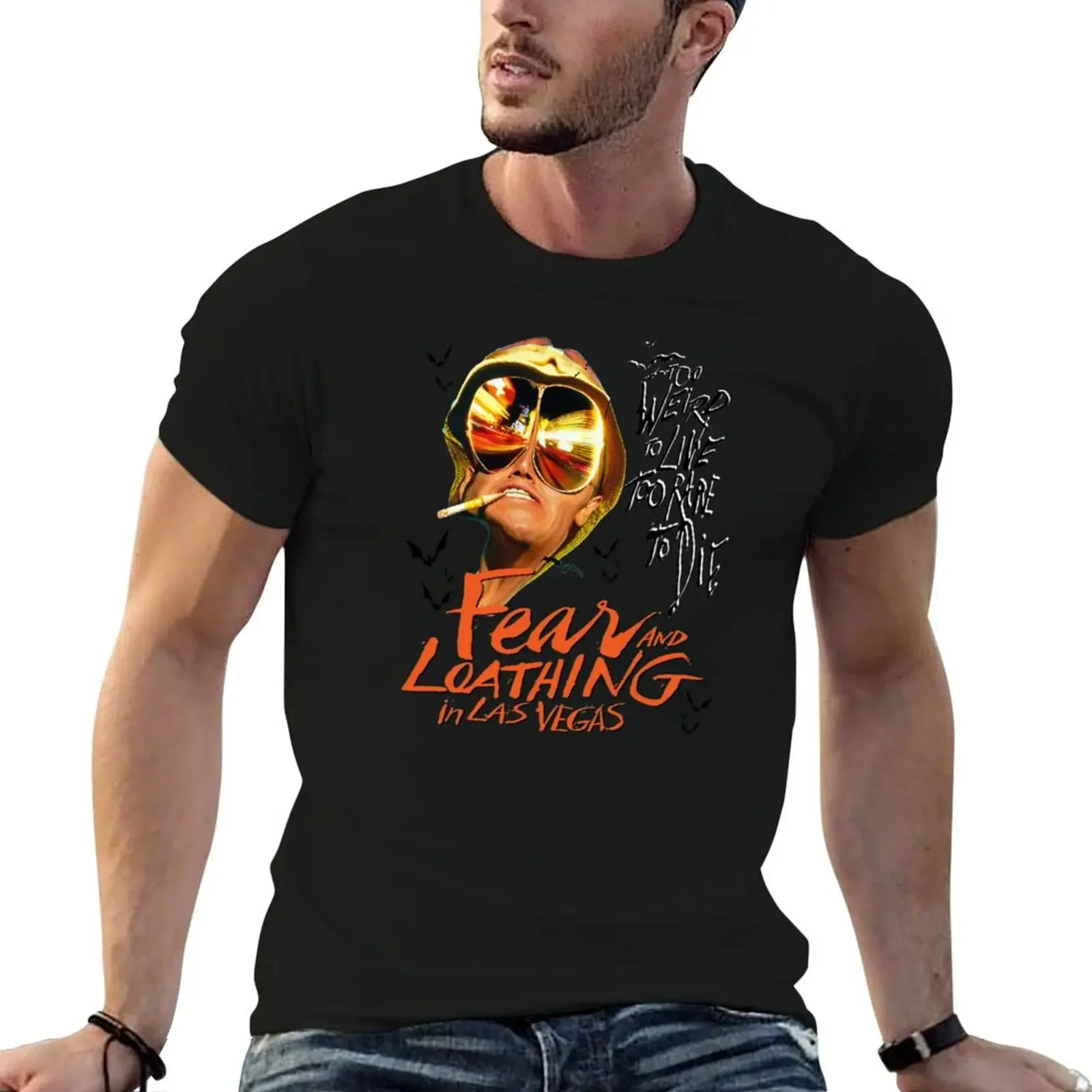 Fear and Loathing - Too Weird to Live Rare Die Футболка Funny Bat Country Las Vegas Parody Fan Art