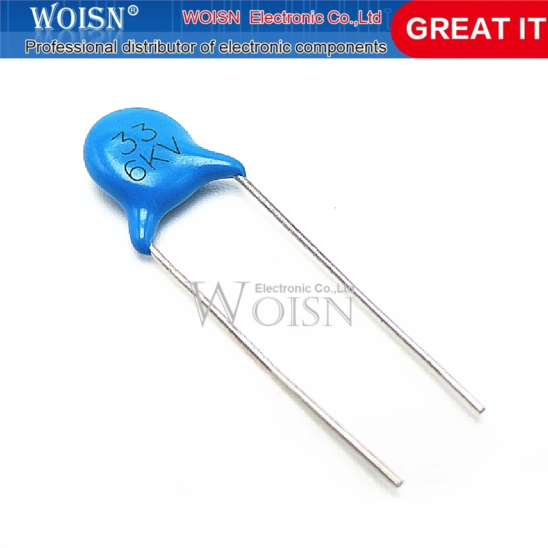 10 шт./партия керамические конденсаторы высокого напряжения 6KV33J 6KV 6000V 33P 33J