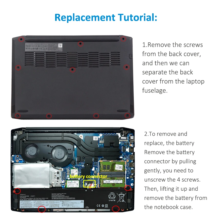 Аккумулятор KingSener L19L3PF3 L19M3PF7 L19D3PF4 для ноутбука Lenovo Ideapad Creator 5-15IMH05 Gaming 3-15ARH05 Series 4000 мАч (art.: 3920bf50dc636) - 3920bf50dc636