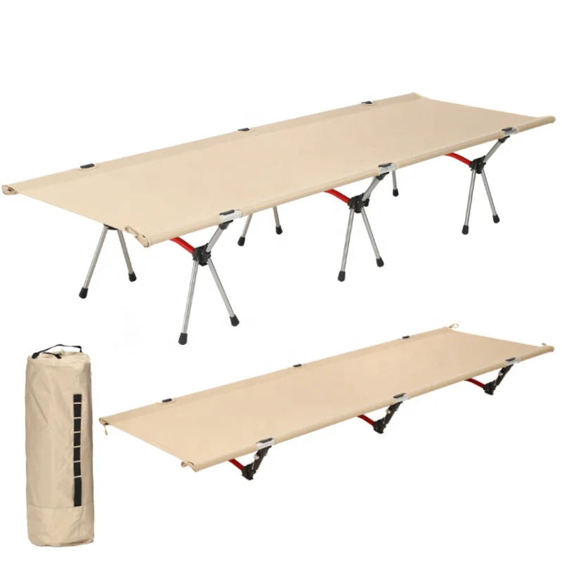 

Lightweight Portable 7075 Aluminum Alloy Camping Cot Outdoor Rest Sleeping Folding Camping Bed for Hiking