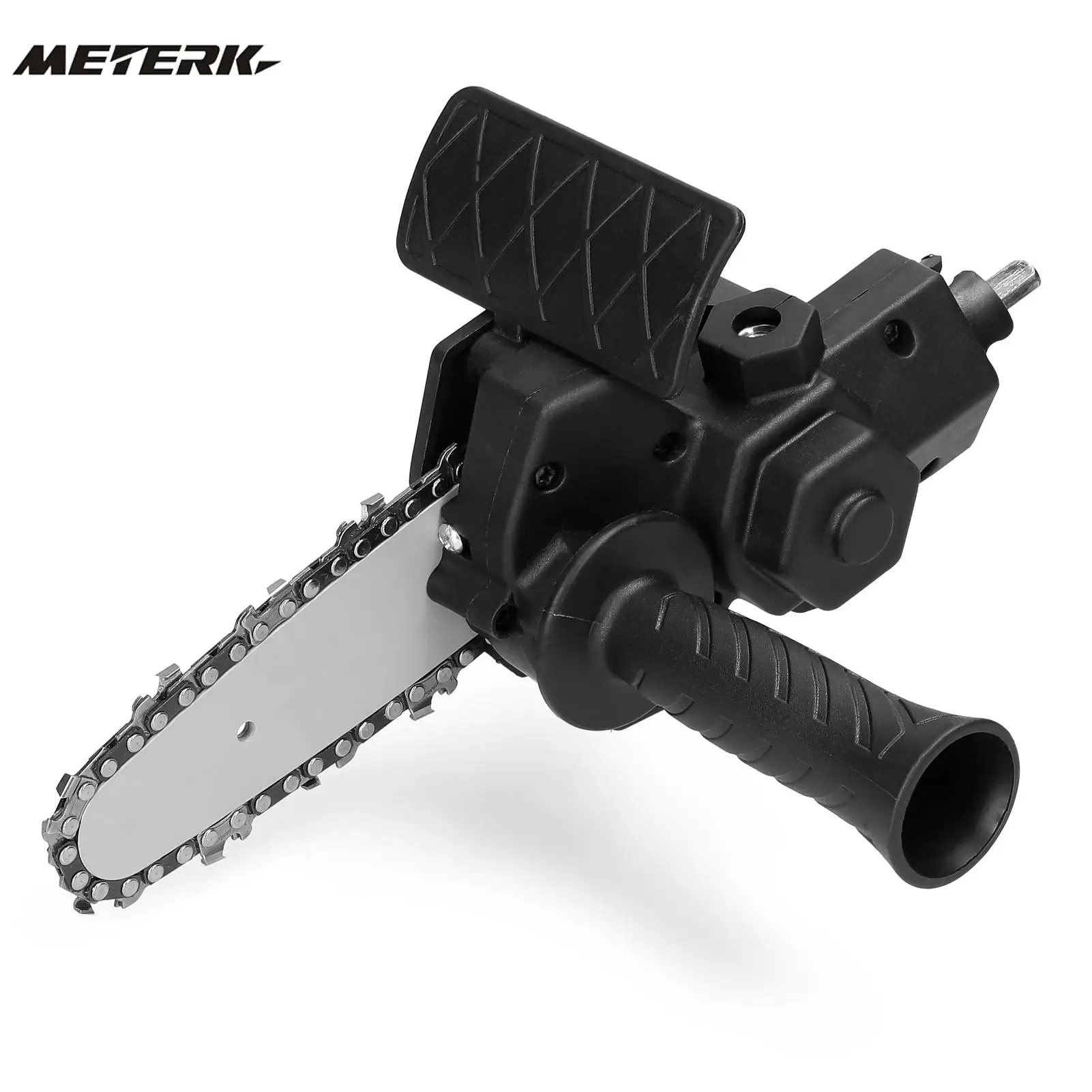 

4 Inch Electric Drill Modified To Electric Chainsaw Tool Attachment Electric Chainsaws Accessory Practical Modification Tool Set