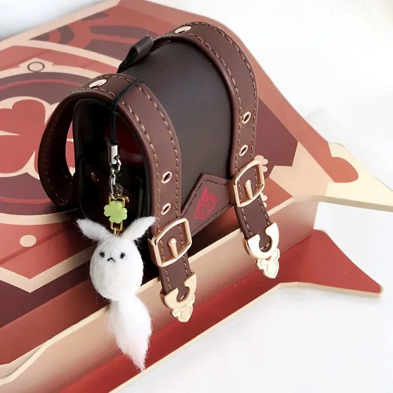 

Genshin Impact Project Klee Earphone Case Leather Backpack Shoulder Straps For Redmi Apple Airpod Cover Protective Headphone