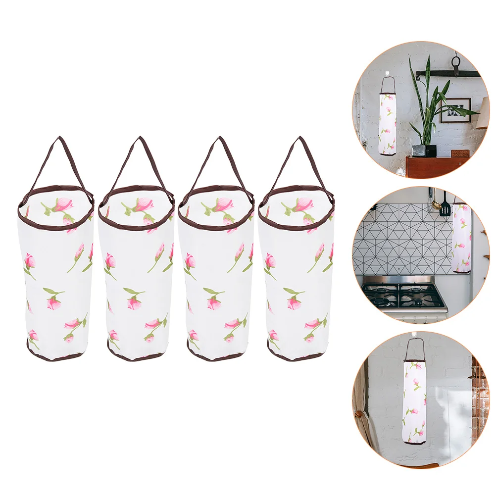 

Wall Trash Grocery Holders Container Saver Holder Garbage Organizer Mount Rubbish Kitchen Dispenser