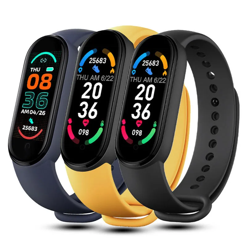 

M6 Smart Wristband Watch Heart Rate Test Bluetooth Music Weather Sleep Exercise