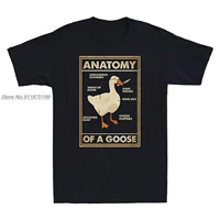 anatomy of a goose funny duck graphic gaming gamer vintage men black t shirt harajuku gothic men tshirt ullzang streetwear top