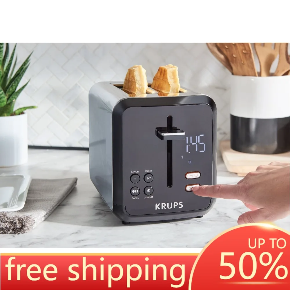 

Digital Toaster Stainless Steel Bread Toaster 2 Slices Toast Electric Toasters on Offer Machine Free Shipping Cooking Appliances