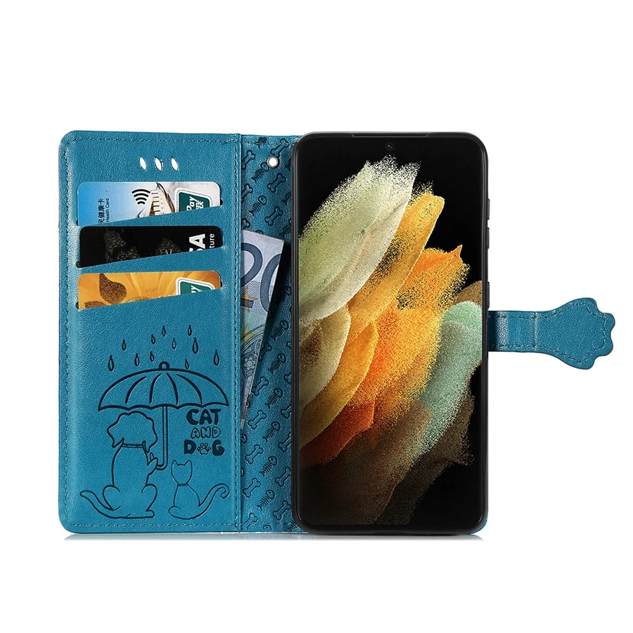 Чехол для Samsung Galaxy S21 FE 5G Ultra Plus чехол-подставка S21FE S21Ultra + кожаный чехол-бумажник