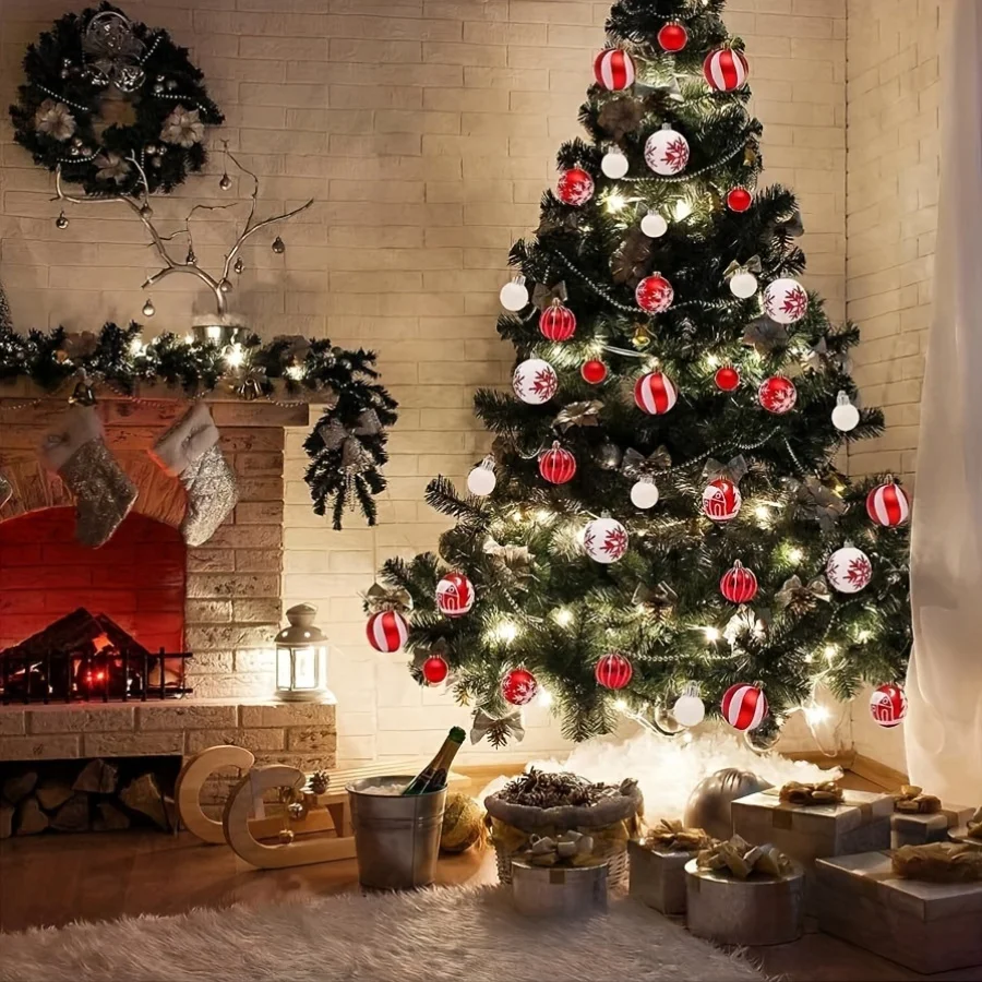 44 шт. рождественский шар украшение для рождественской елки украшения домашнего