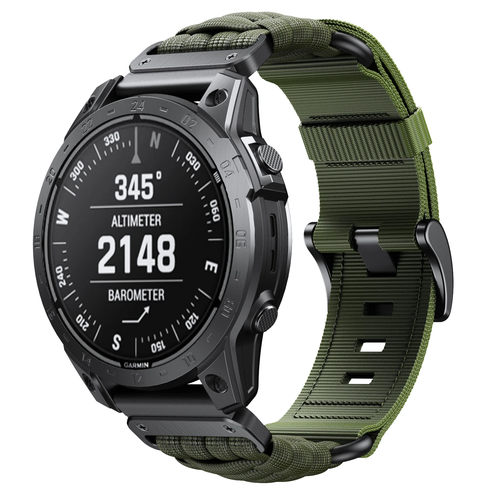 Applicable to Garmin Fenix 7X umbrella rope woven nylon strap Descent Mk1 tactix Fenix 5X Garmin 26mm quick release nylon strap