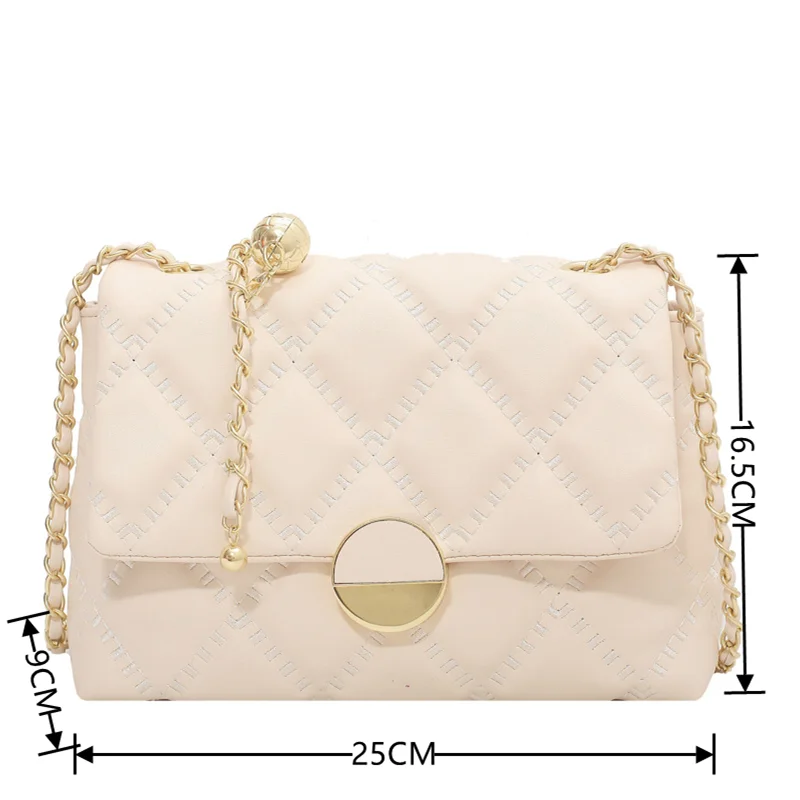 Female Retro Tide Bag Fashion Ringer Chain Crossbody Bags for Women Foreign Style Small Square  Sac сумка  الحقيبة женский Bolsa