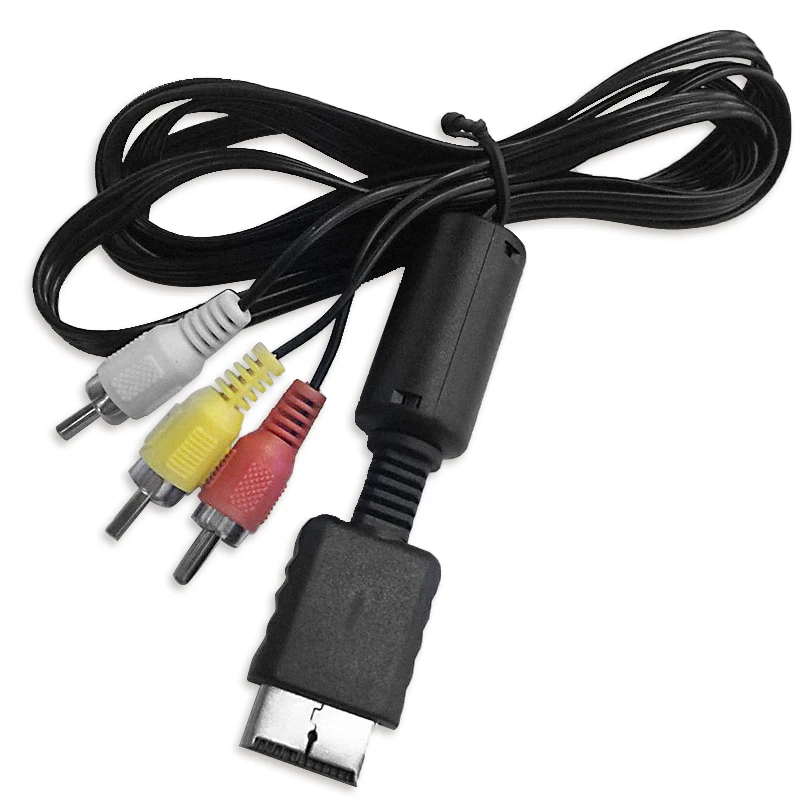

1.8m Audio Video AV Cable Wire to 3 RCA Cord for Sony for Playstation PS2 PS3 Console Gamepad Cable to HDTV Monitor