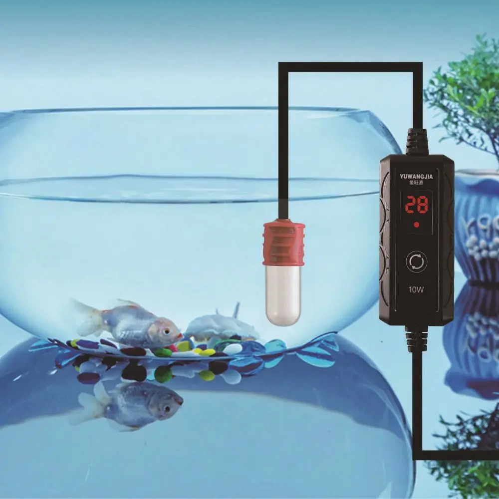 Мини-нагреватель для аквариума 10/15 Вт регулируемый автоматический аквариумный