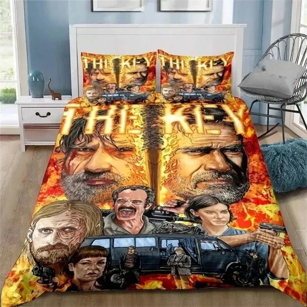 Фото Walking Dead Daryl Dixon Wings Mark Комплект постельного белья пододеяльник с наволочкой Twin Full Queen King постельное белье постельное белье для дома №2