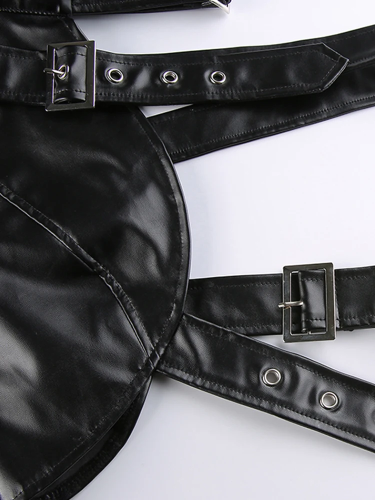 Lautaro Весенний укороченный топ асимметричной формы с длинным рукавом на одно