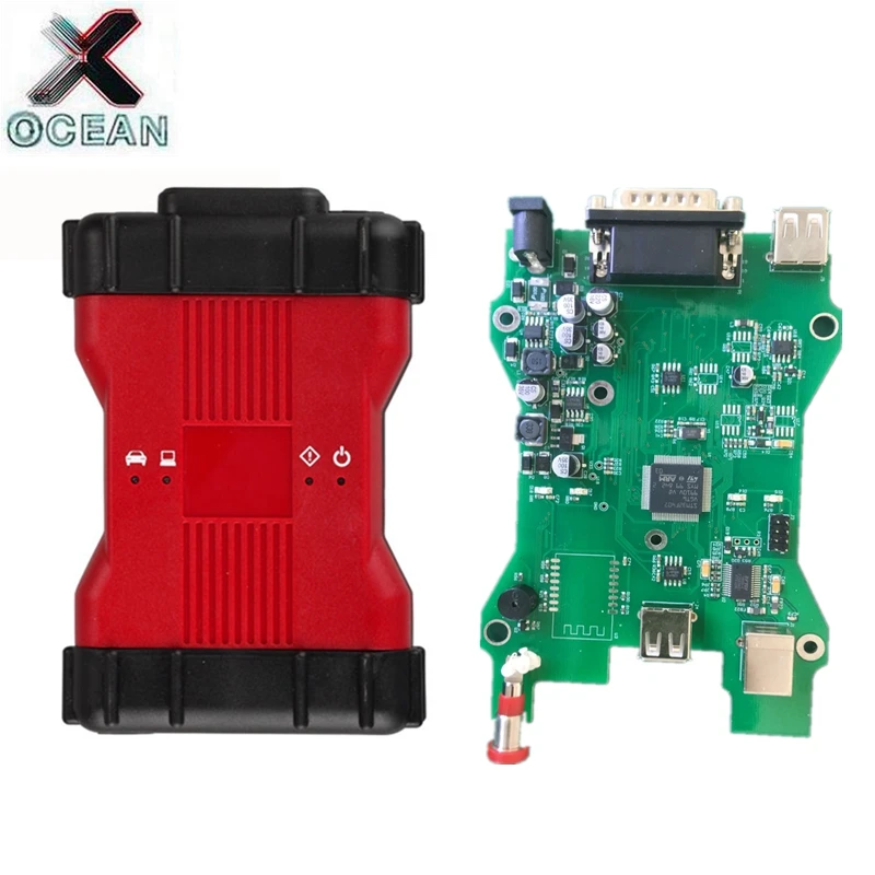 Высококачественная одноплатная/двойная печатная плата VCM2 с полным чипом V128 V106 V101 многоязычный VCM 2 PRO для Ford UCDS OBD2 диагностический инструмент