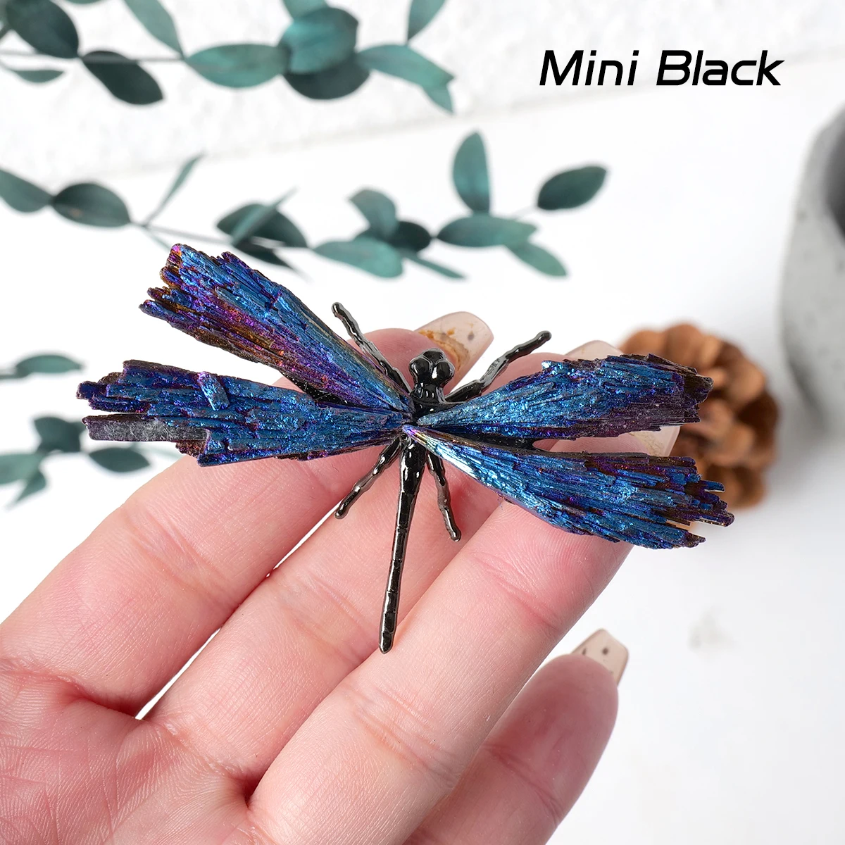 

Мини голубой турмалин бабочка Runyangshi