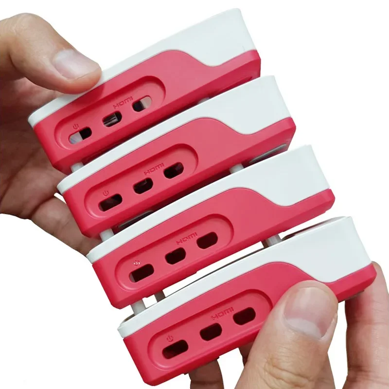 Официальный Корпус для Raspberry Pi 5 ABS чехол красный и белый корпус с контролем