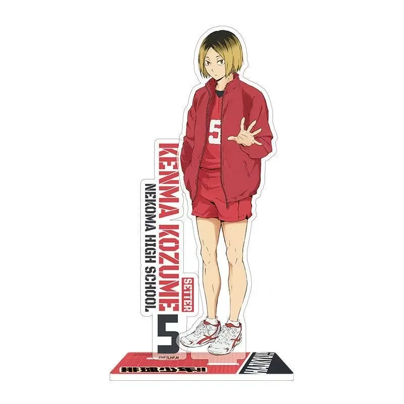 Фото Оригинальное аниме Haikyuu!! Фигурка Хината Сёйо Кей Цукишима Тобио Кагеяма акриловая стоячая тарелка Kawaii ПВХ модель игрушка в подарок №1