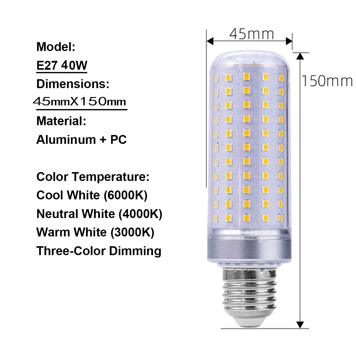

RANPO Светодиодная кукурузная лампа E14 E27 теплый свет
