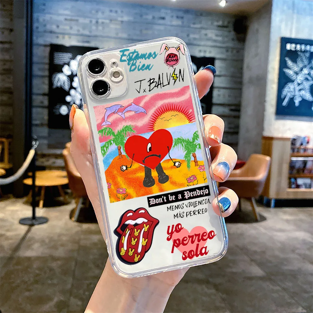 Yo Perreo Sola Bad Bunny Maluma Phone Case For iPhone 14 13 12 Pro Max X XS MAX 7 8 Plus XR Cover Fundas for iPhone 11 Pro Case