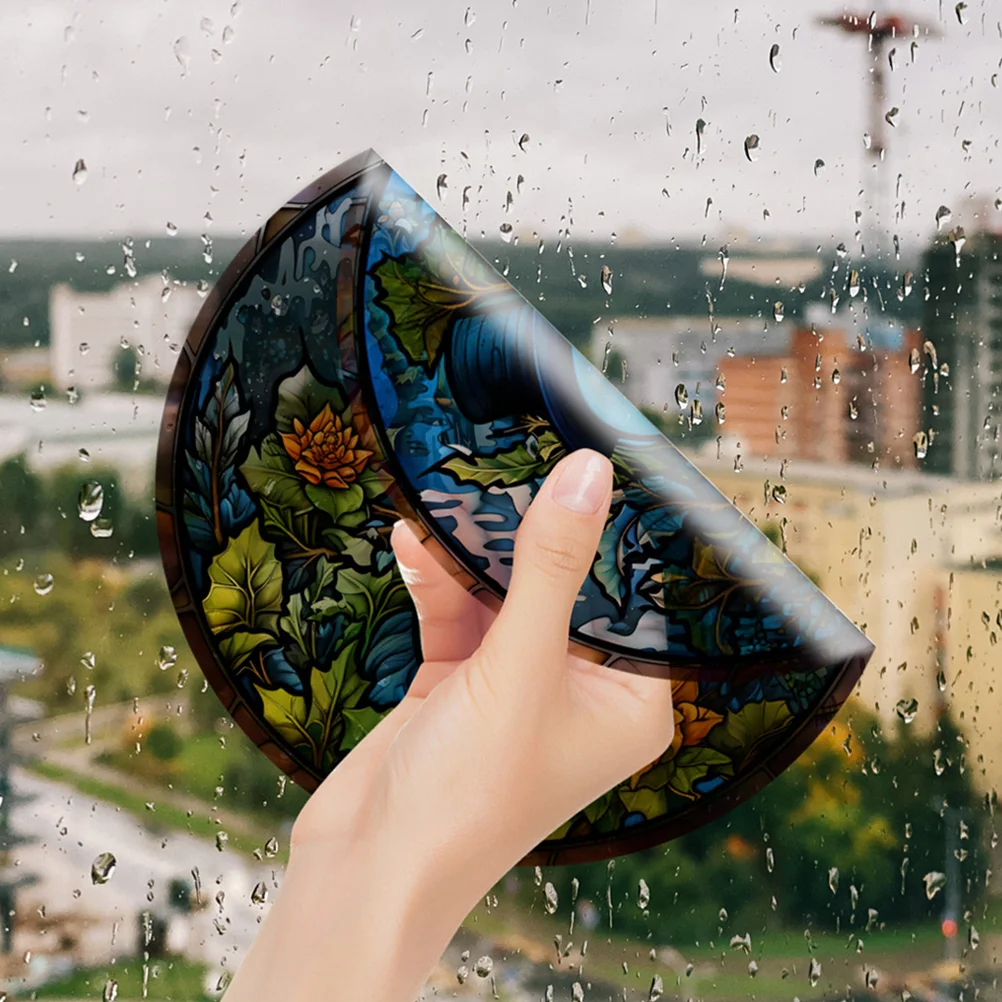 

2 Pcs Window Clings Christmas Decorations Indoor Xmas Wall Sticker Holiday Home Stickers Cartoon Decals No Glue