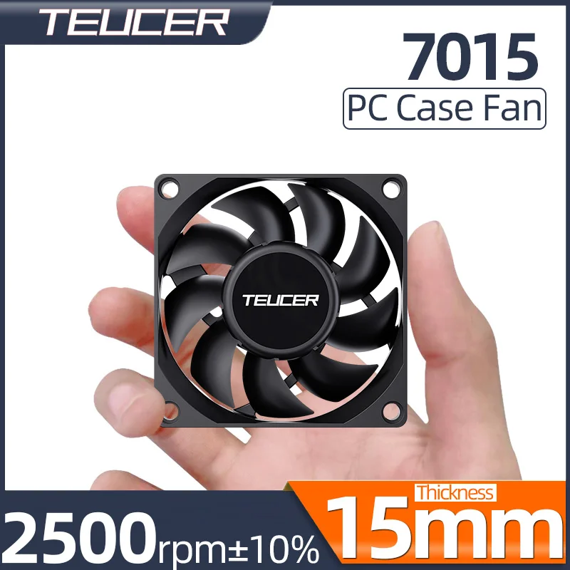 7015 7 см DC 12 В 3-контактный вентилятор Chassic Бесшумный гидравлический подшипник 2500