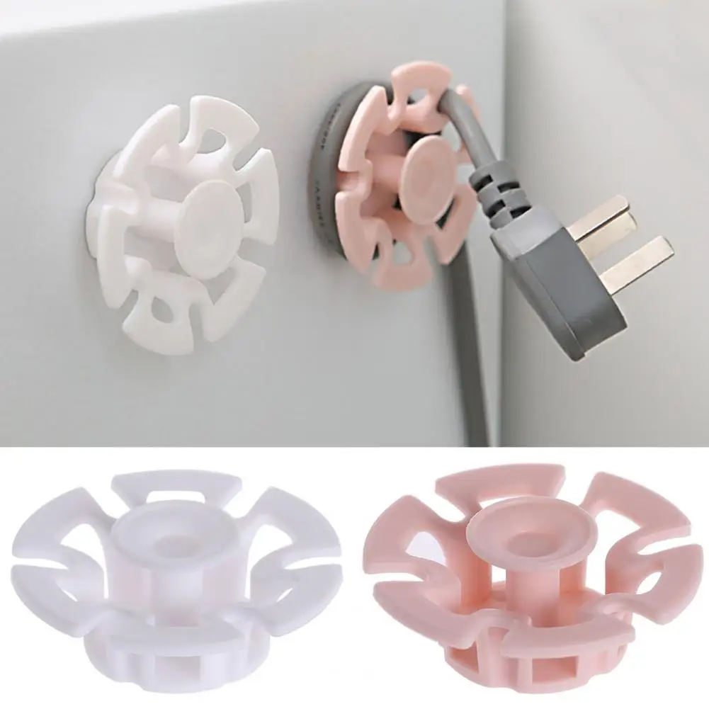

10Pcs Cable Plug Holders Hooks Punch-free Strong Adhesive Anti-winding Traceless Wire Managers Cable Retainer Clips