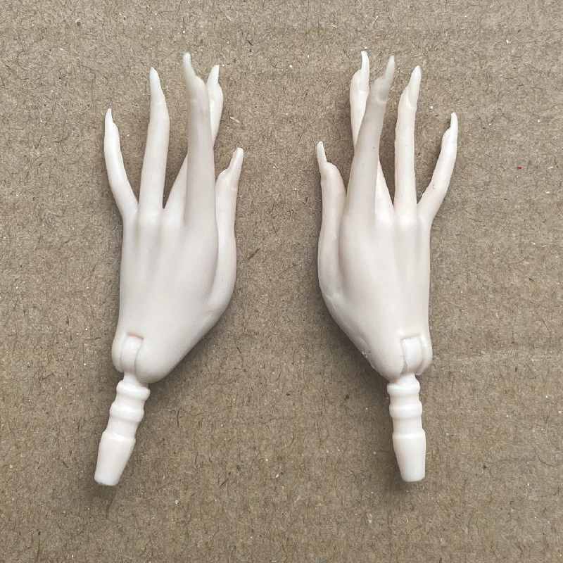 Фото MENGF 1/6 кукольные руки, длинные ногти, 7 жестов, кукольные руки, коричневые, розовые, белые, супер белые, детали для кукол, аксессуары №1
