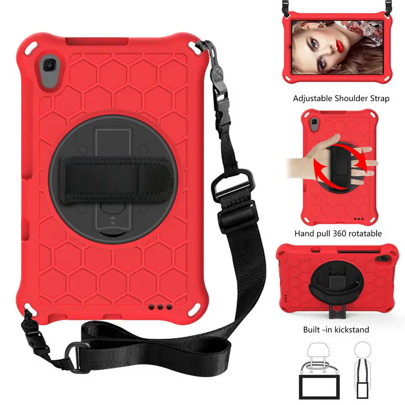 Tablet Case for Huawei Pad M6 8.4 M5 8.0 or T8 8.0 2020 Shockproof Drop Resistance Hand Held Swivel Bracket Multiple Protection