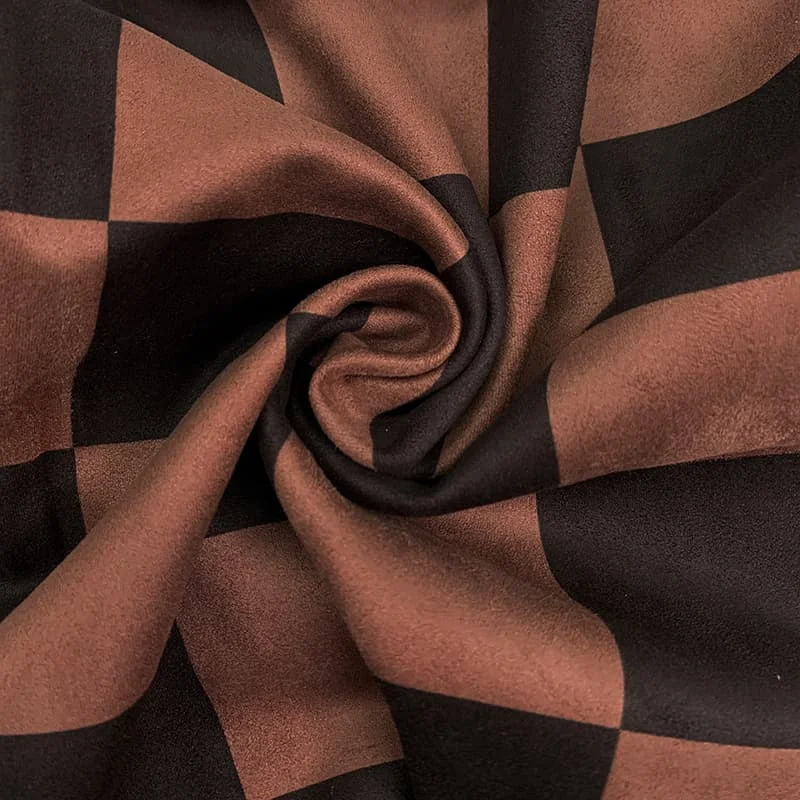 Женские брюки Freeacy с клетчатым принтом свободные широкие эластичной резинкой на