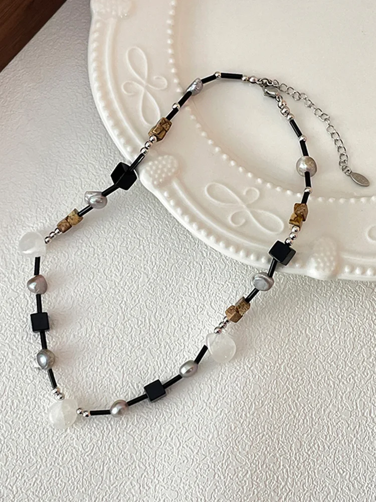 Bohemian Irregular Beaded Necklace Women Holiday Sle Advanced All-Match Starfish Pendant Choker