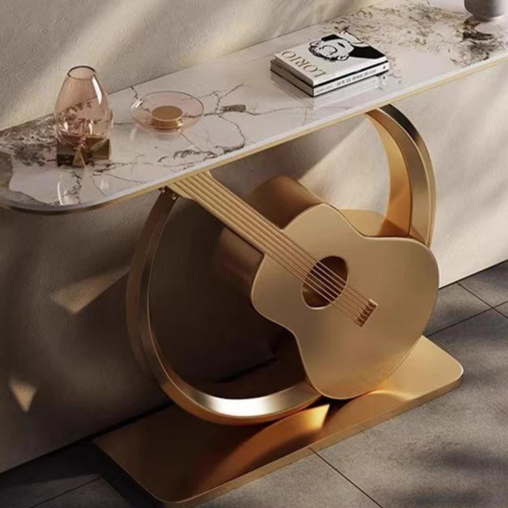 Роскошный эстетический консольный столик мраморный минималистичный уникальный