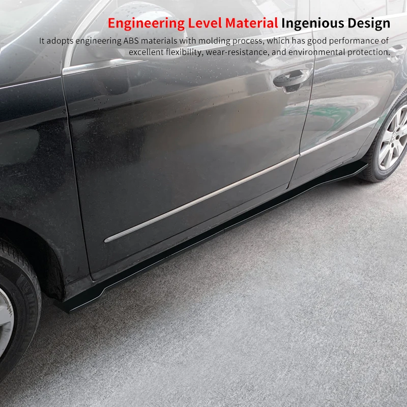 Новая регулируемая боковая юбка сплиттер спойлер рокер панель расширение