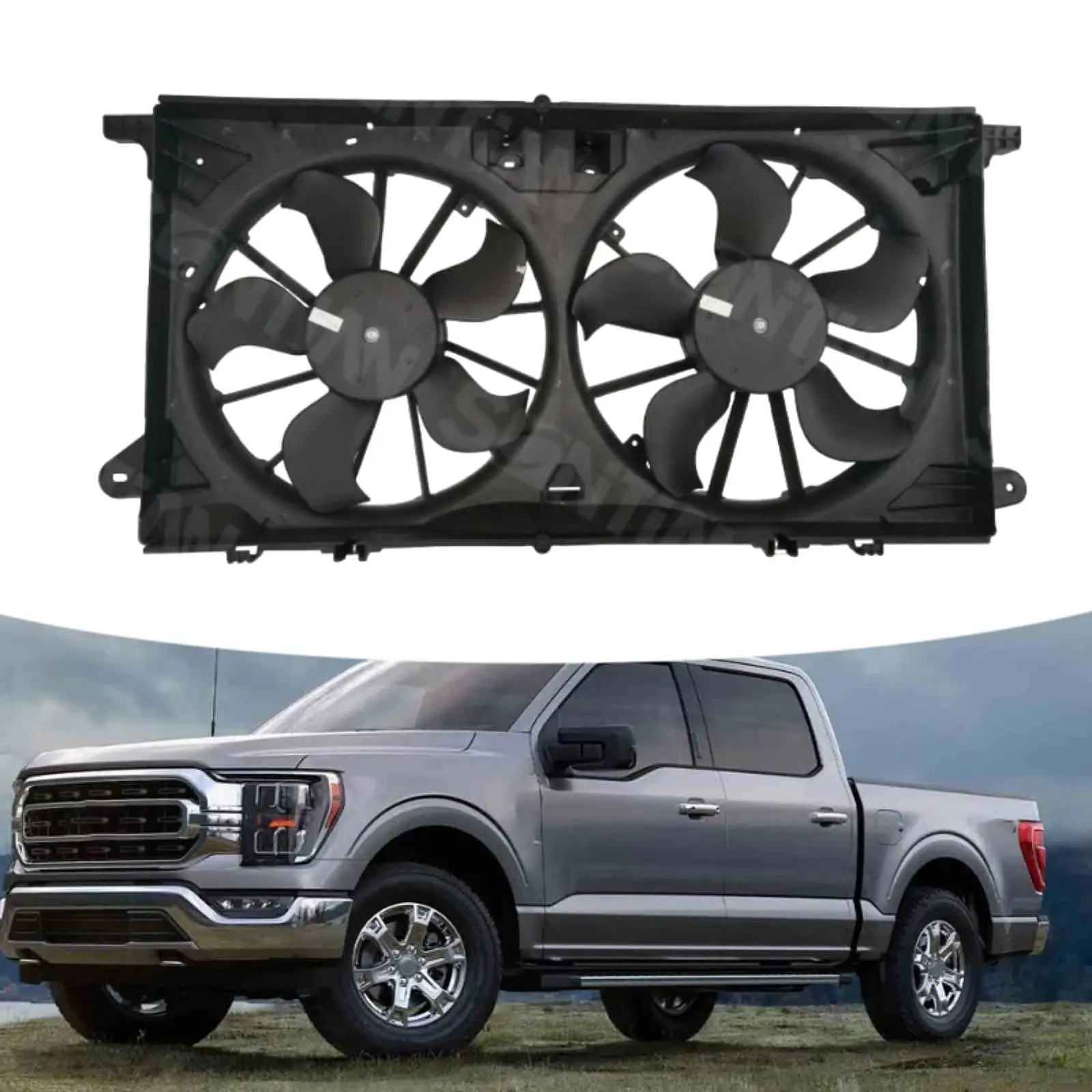 Вентилятор охлаждения радиатора в сборе fl3Z8C607B заменяет Ford F150 2015-20